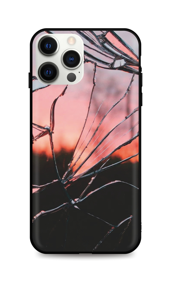 Zadní pevný kryt LUXURY na mobil iPhone 12 Pro Max Pink Broken