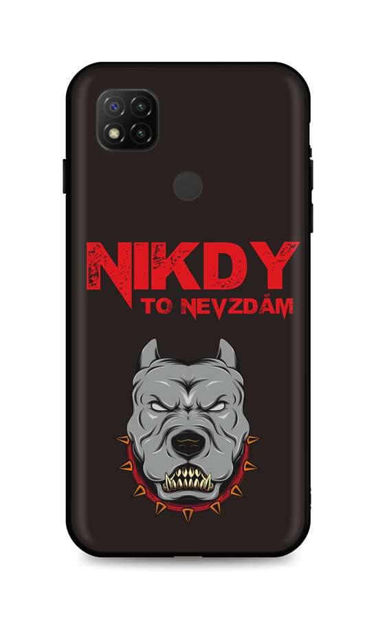 Zadní silikonový kryt DARK na mobil Xiaomi Redmi 9C Nikdy to nevzdám