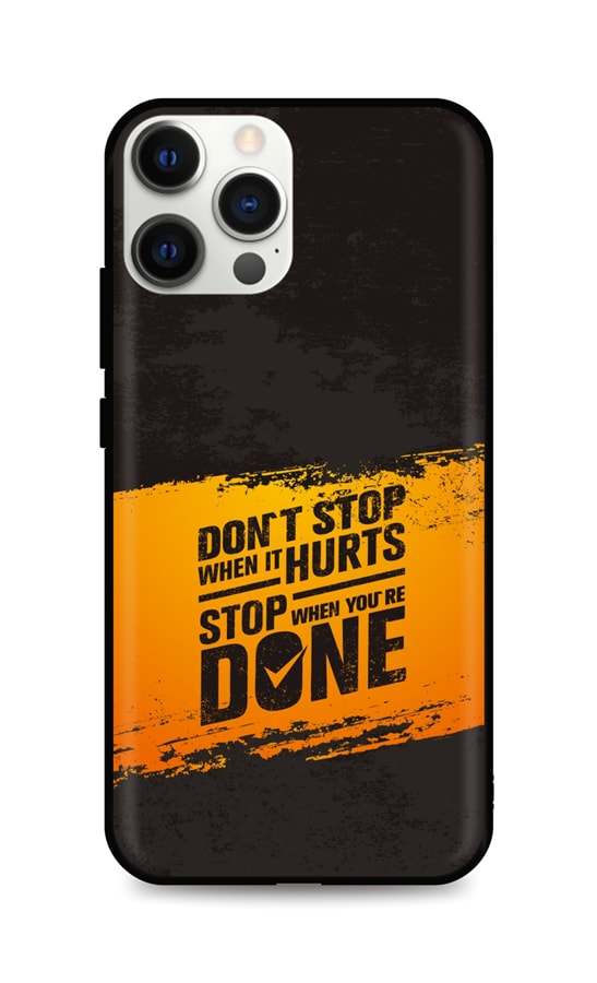 Zadní silikonový kryt DARK na mobil iPhone 12 Pro Max Don´t Stop