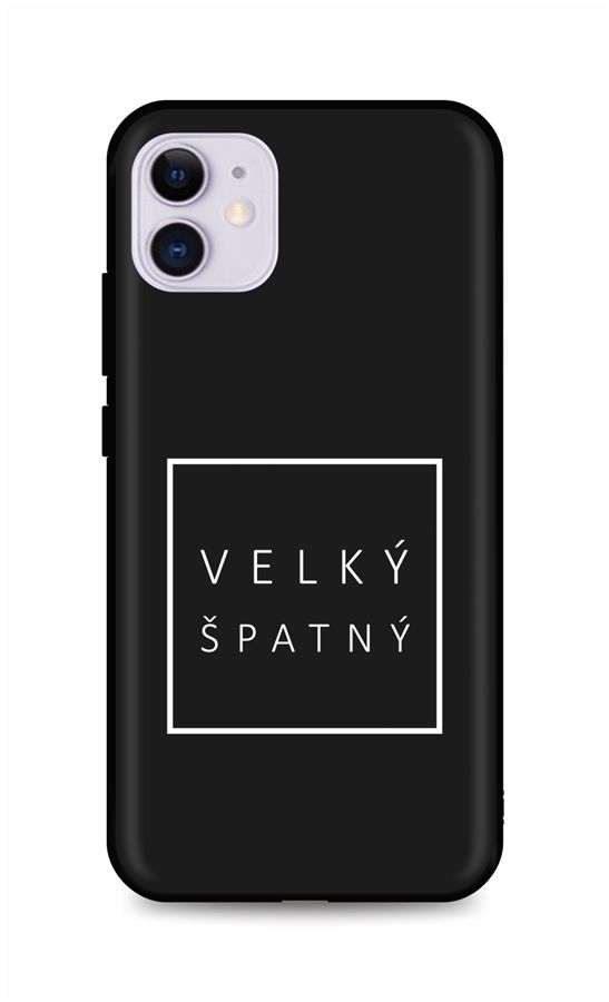 Zadní silikonový kryt DARK na mobil iPhone 11 Velký špatný