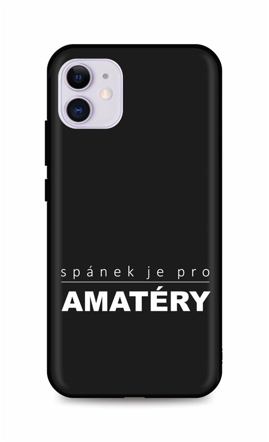 Zadní silikonový kryt DARK na mobil iPhone 11 Bez spánku