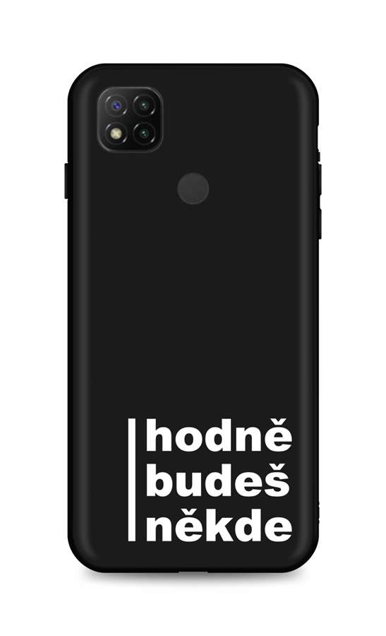 Zadní silikonový kryt DARK na mobil Xiaomi Redmi 9C Hodně budeš někde