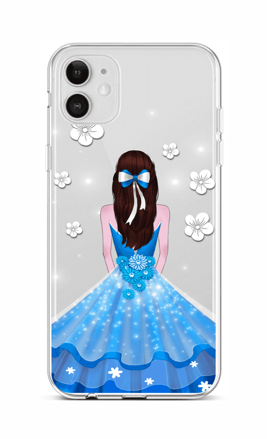 Zadní silikonový kryt na mobil iPhone 12 Blue Princess