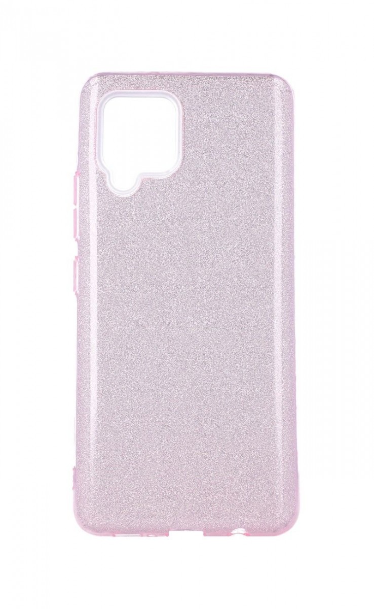Zadní pevný kryt na mobil Samsung A42 glitter růžový