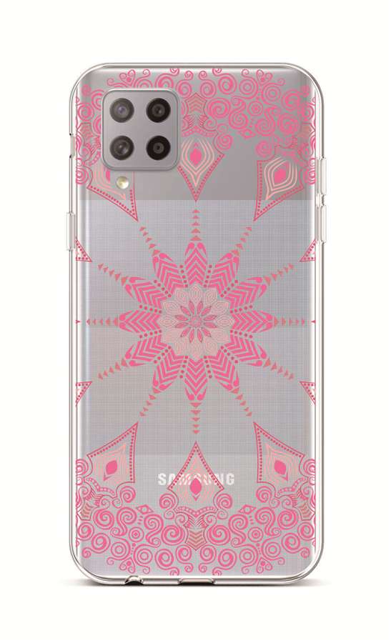 Zadní silikonový kryt na mobil Samsung A42 Pink Mandala