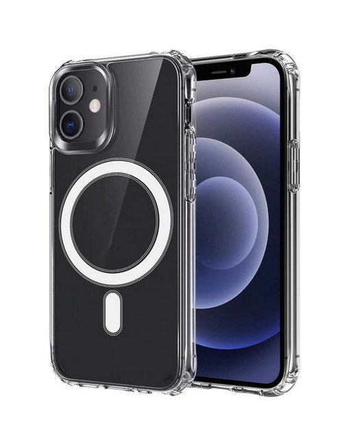 Zadní pevný kryt na mobil iPhone 12 mini s MagSafe průhledný