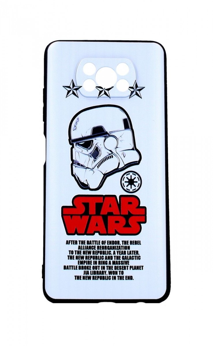 Zadní 3D silikonový kryt na mobil Xiaomi Poco X3 Star Wars