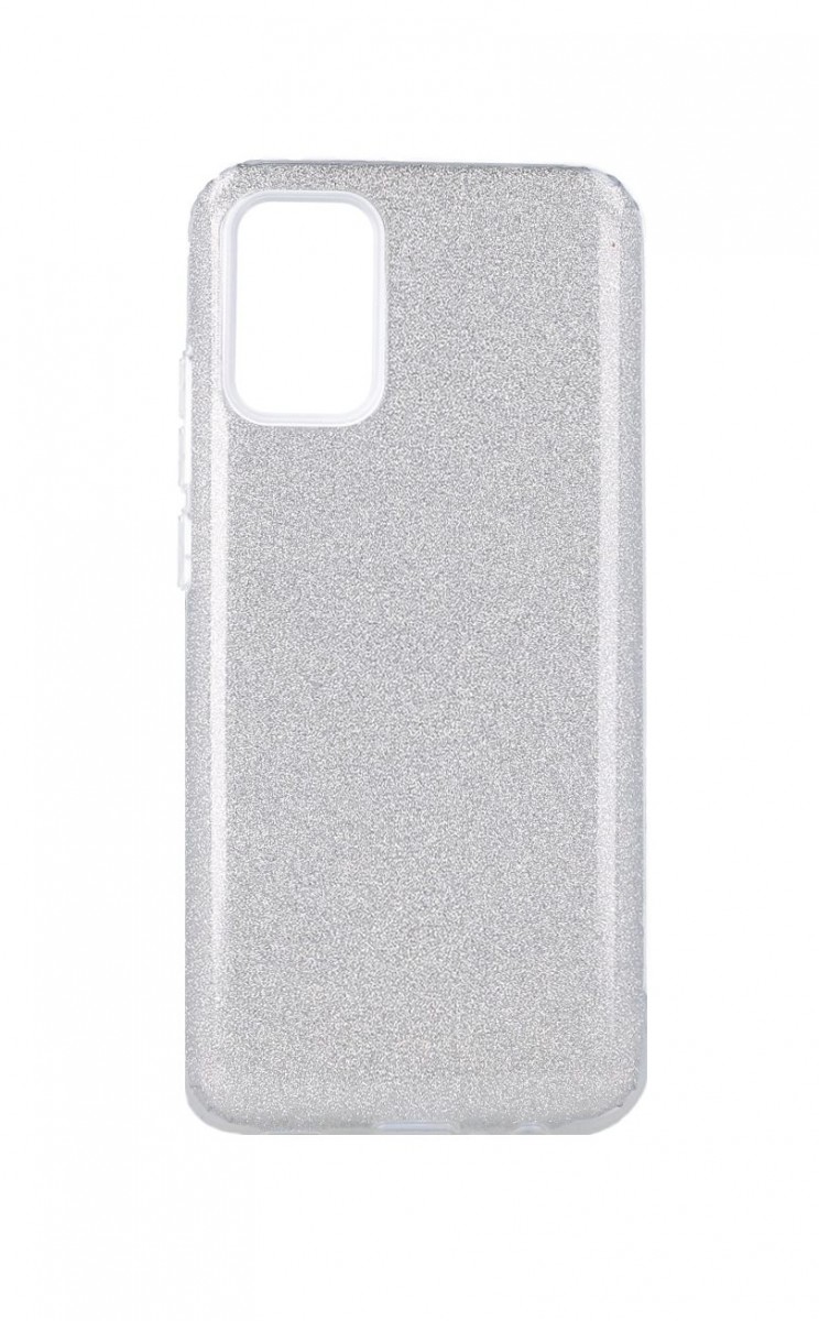 Zadní pevný kryt Forcell na mobil Samsung A02s glitter stříbrný