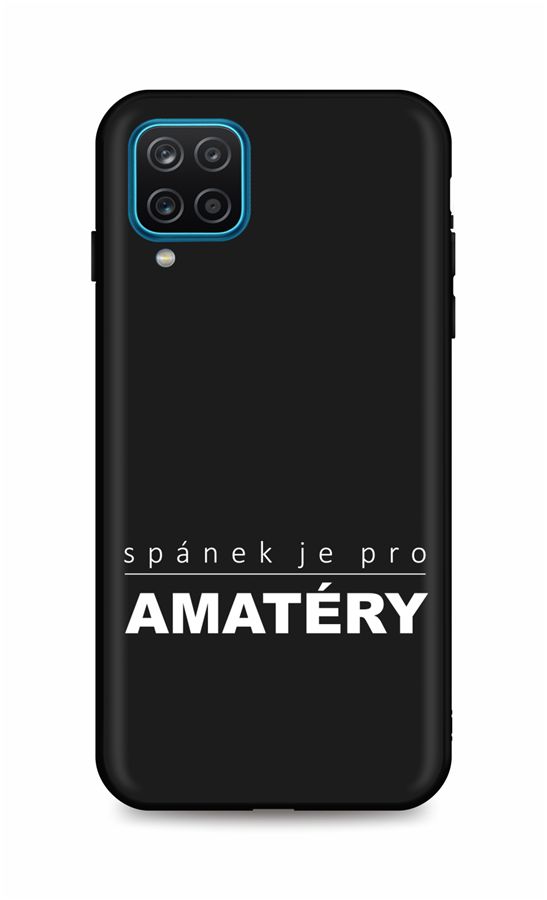 Zadní silikonový kryt DARK na mobil Samsung A12 Bez spánku