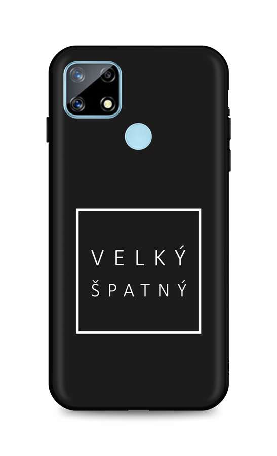 Zadní silikonový kryt DARK na mobil Realme 7i Velký špatný