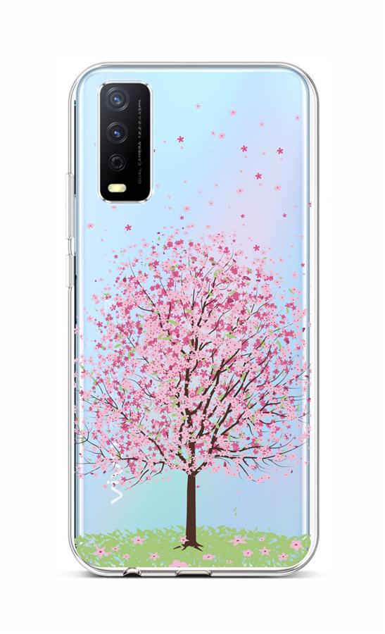 Zadní silikonový kryt na mobil Vivo Y11s Blossom Tree