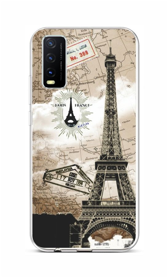 Zadní silikonový kryt na mobil Vivo Y20s Paris 2