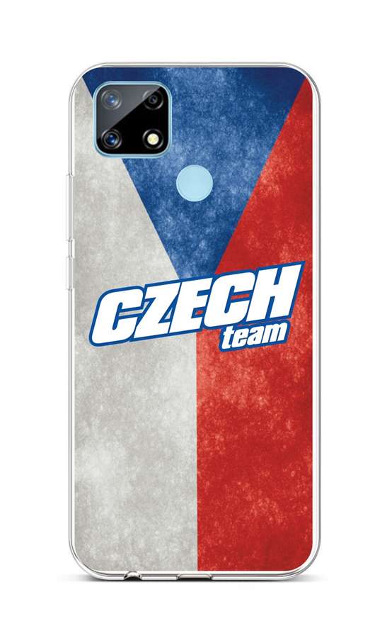 Zadní silikonový kryt na mobil Realme 7i Czech Team