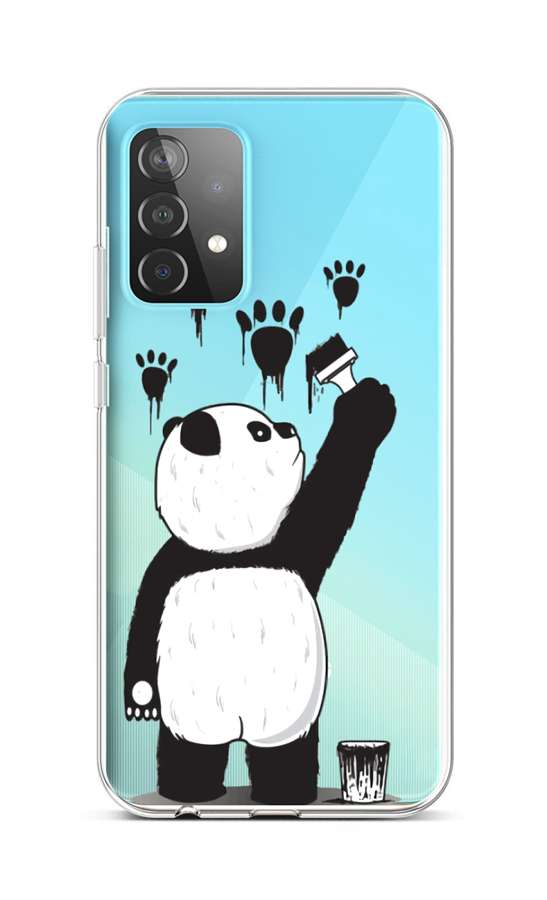 Zadní silikonový kryt na mobil Samsung A52 Rebel Panda