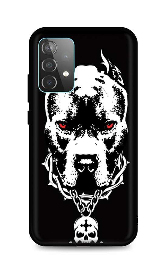 Zadní silikonový kryt DARK na mobil Samsung A52 Fighting Dog