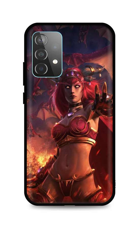 Zadní silikonový kryt DARK na mobil Samsung A52 Heroes Of The Storm