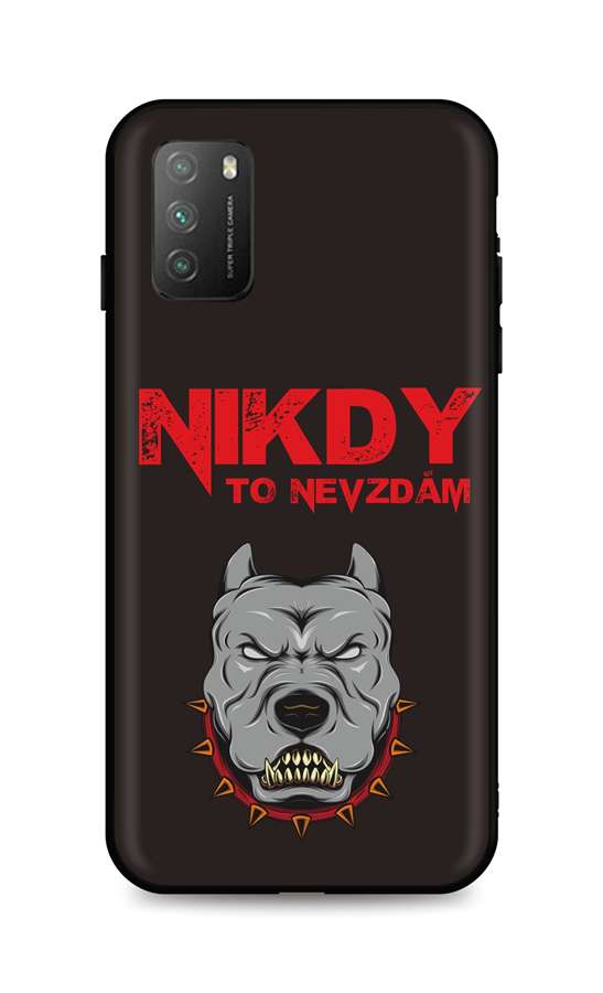 Zadní silikonový kryt DARK na mobil Xiaomi Poco M3 Nikdy to nevzdám
