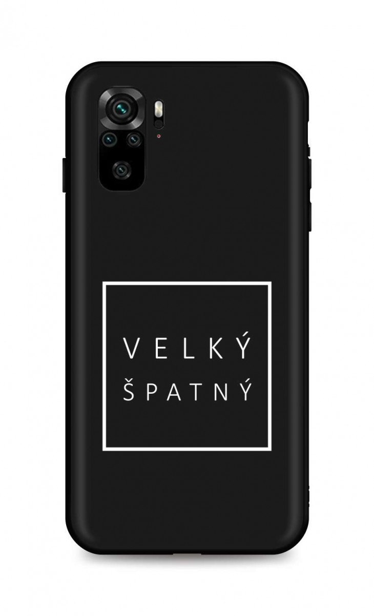 Zadní silikonový kryt DARK na mobil Xiaomi Mi Note 10 Lite Velký špatný
