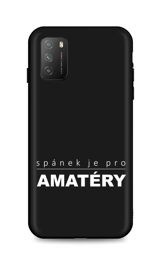 Zadní silikonový kryt DARK na mobil Xiaomi Poco M3 Bez spánku