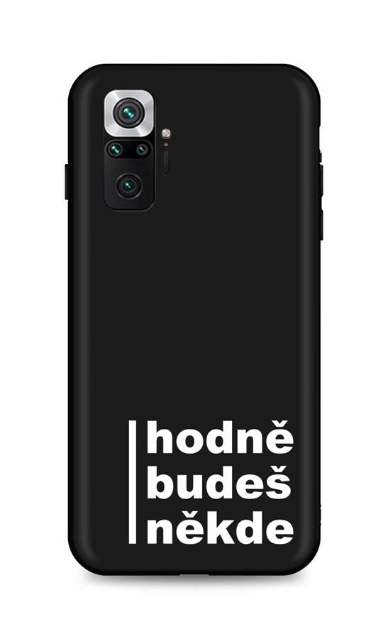 Zadní silikonový kryt DARK na mobil Xiaomi Redmi Note 10 Pro Hodně budeš někde