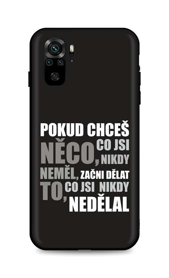 Zadní silikonový kryt DARK na mobil Xiaomi Redmi Note 10 Moto