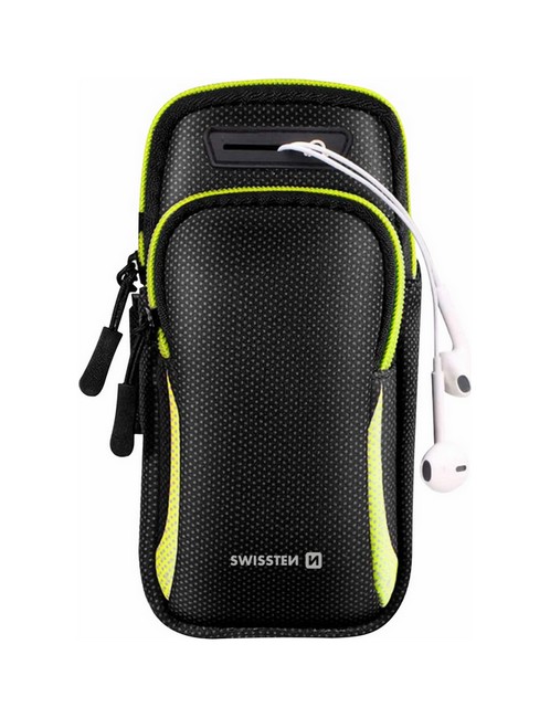 Univerzální sportovní pouzdro na ruku Swissten Arm Bag černé
