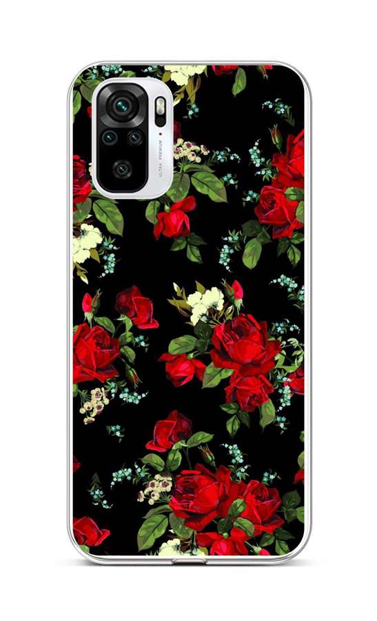 Zadní silikonový kryt na mobil Xiaomi Redmi Note 10 Květy růží