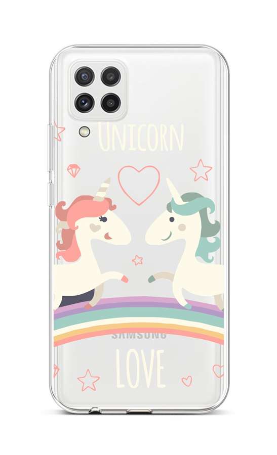 Zadní silikonový kryt na mobil Samsung A22 Unicorn Love