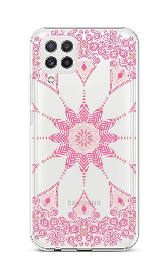 Zadní silikonový kryt na mobil Samsung A22 Pink Mandala