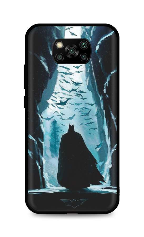 Zadní silikonový kryt DARK na mobil Xiaomi Poco X3 Dark Batman