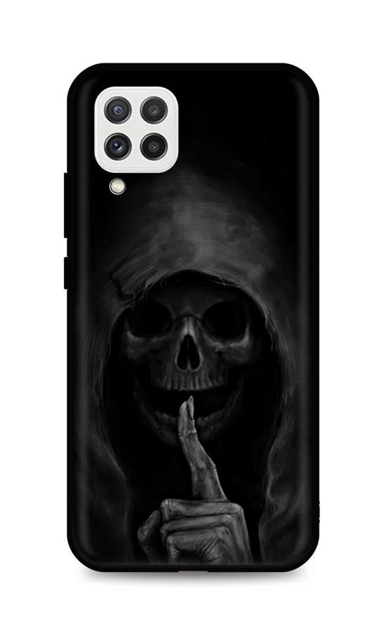 Zadní silikonový kryt DARK na mobil Samsung A22 Dark Grim Reaper