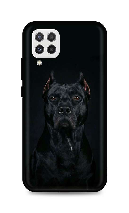 Zadní silikonový kryt DARK na mobil Samsung A22 Dark Pitbull
