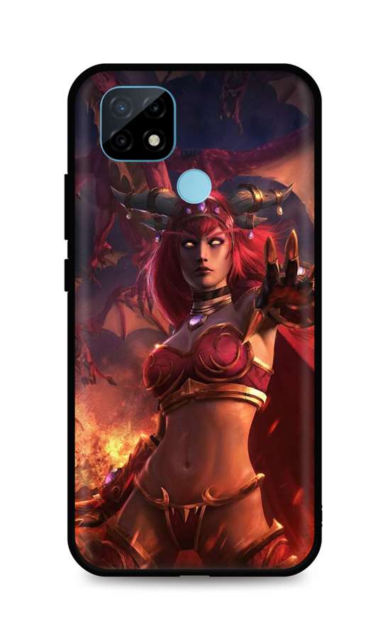 Zadní silikonový kryt DARK na mobil Realme C21 Heroes Of The Storm