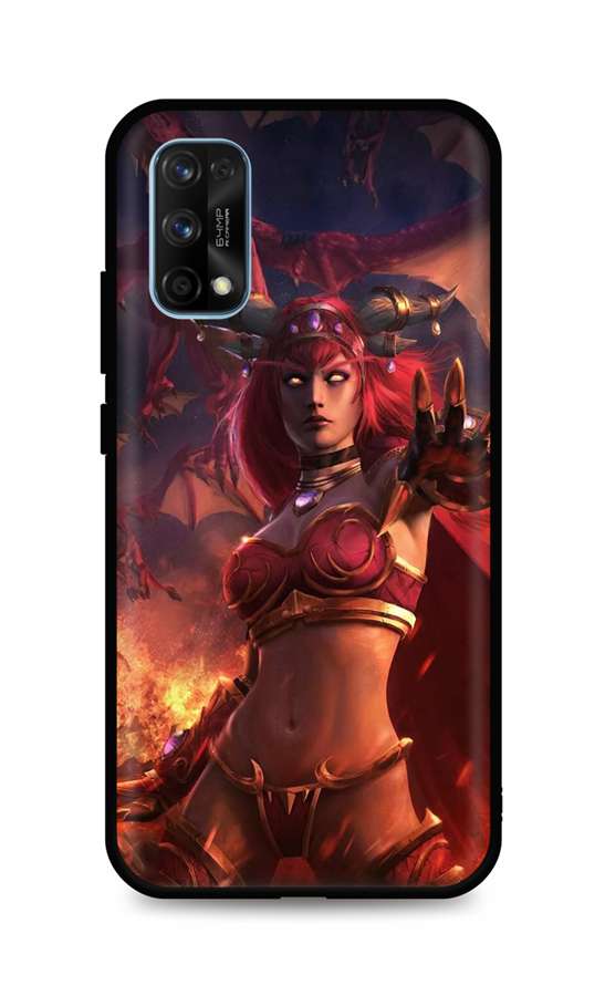 Zadní silikonový kryt DARK na mobil Realme 7 Pro Heroes Of The Storm