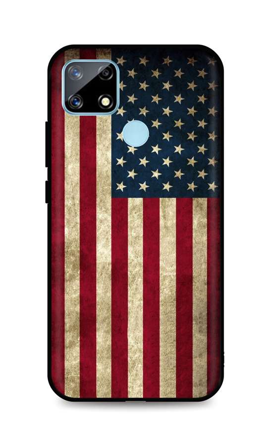 Zadní 3D silikonový kryt na mobil Realme 7i Amerika