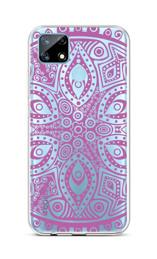 Zadní silikonový kryt na mobil Realme 7i Violet Mandala