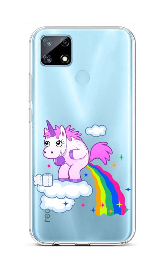 Zadní silikonový kryt na mobil Realme 7i Rainbow Disaster
