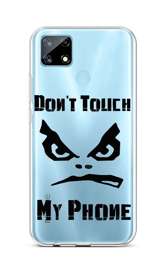 Zadní silikonový kryt na mobil Realme 7i Don't Touch průhledný