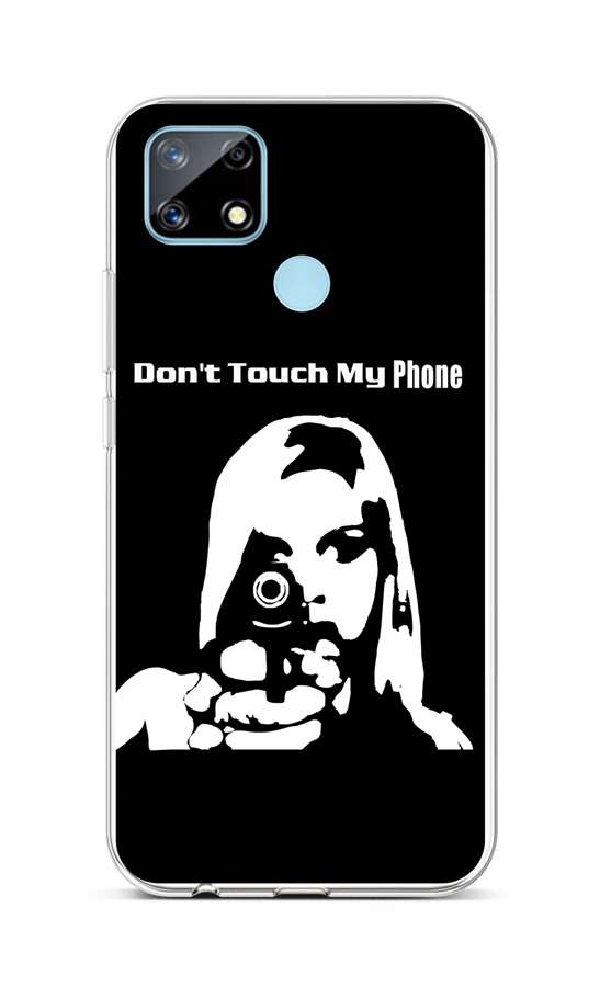 Zadní silikonový kryt na mobil Realme 7i Don't Touch Gun
