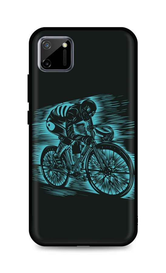 Zadní silikonový kryt DARK na mobil Realme C11 Speeding