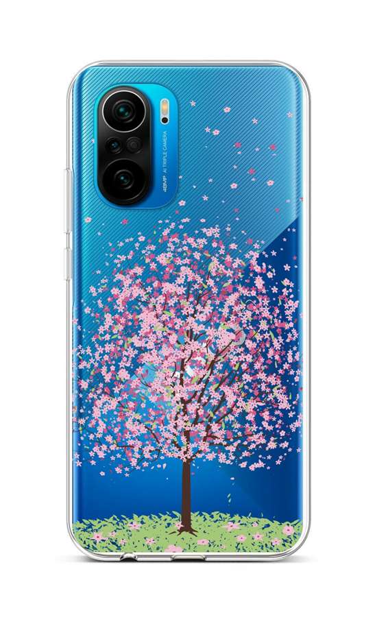 Zadní silikonový kryt na mobil Xiaomi Poco F3 Blossom Tree