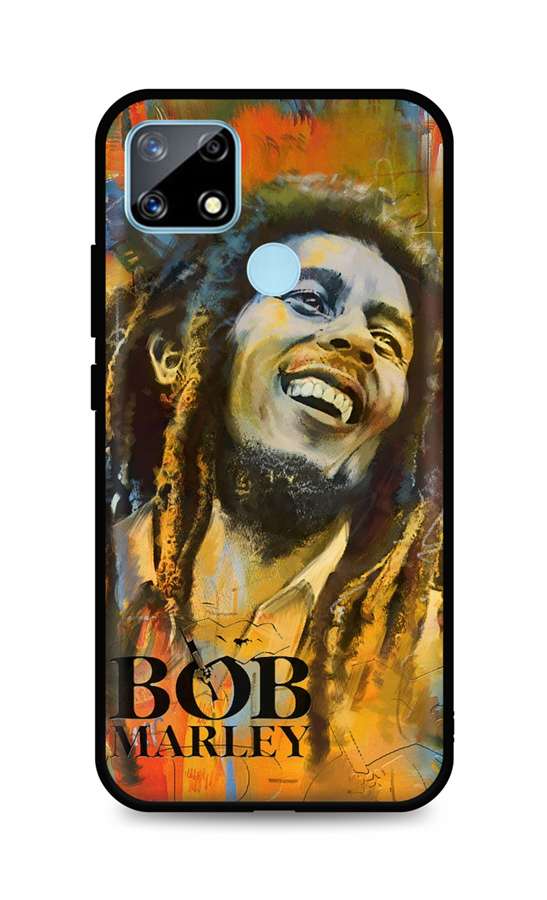 Zadní silikonový kryt DARK na mobil Realme 7i Bob Marley