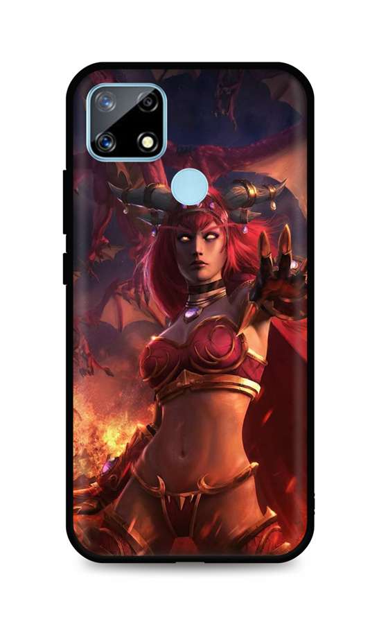 Zadní silikonový kryt DARK na mobil Realme 7i Heroes Of The Storm