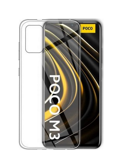 Zadní silikonový kryt Tactical na mobil Xiaomi Poco M3 průhledný