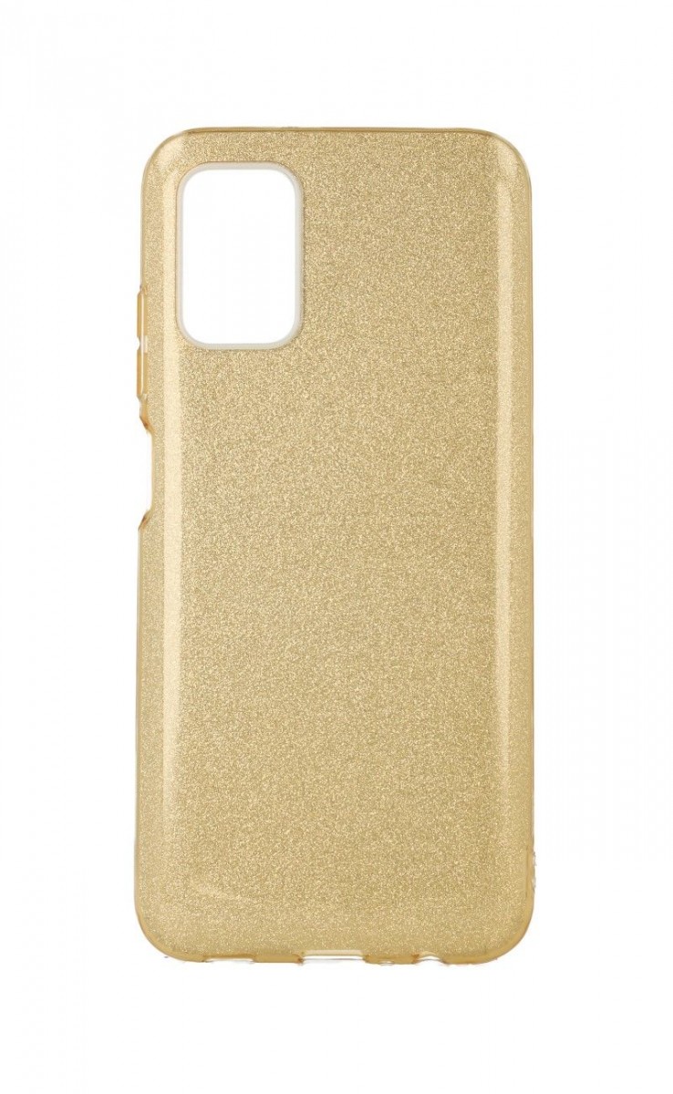 Zadní pevný kryt na mobil Samsung A03s glitter zlatý