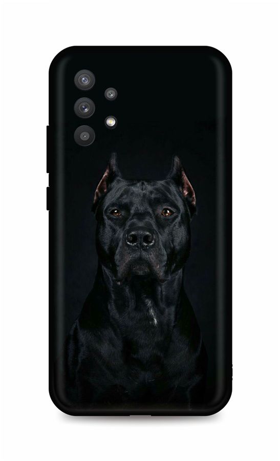 Zadní silikonový kryt DARK na mobil Samsung A32 5G Dark Pitbull
