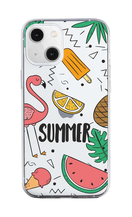Zadní silikonový kryt na mobil iPhone 13 Summer