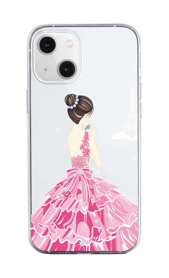 Zadní silikonový kryt na mobil iPhone 13 Pink Princess