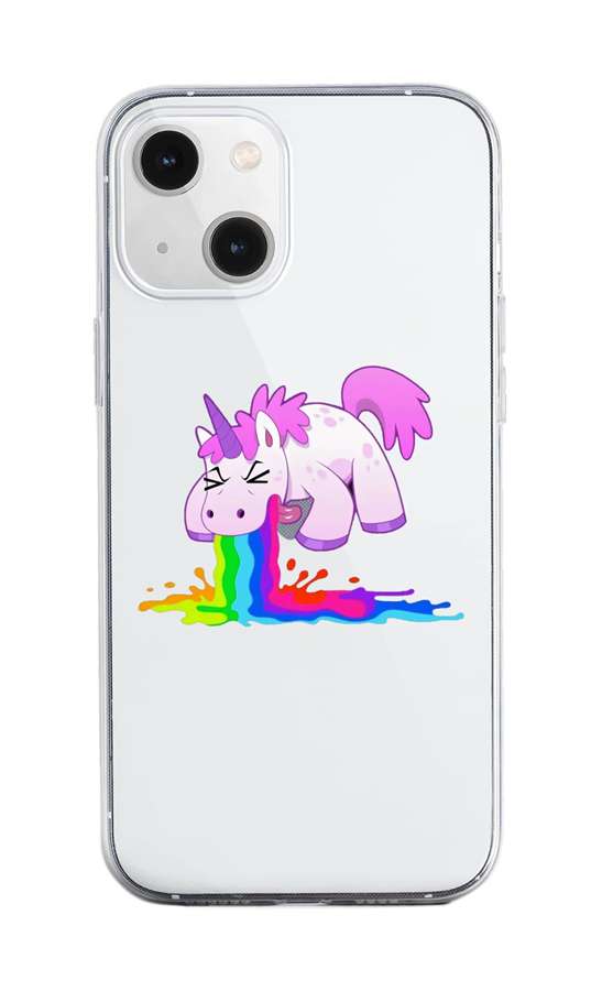 Zadní silikonový kryt na mobil iPhone 13 Rainbow Splash