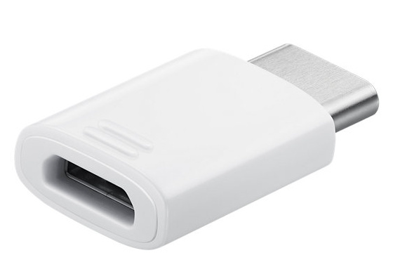 Originální adaptér Samsung EE-GN930 microUSB - USB-C bílý